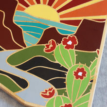 Load image into Gallery viewer, Arizona State Shaped Serving and Cutting Board with Artwork by Summer Stokes