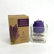 Load image into Gallery viewer, White Sage &amp; Lavender Soy Wax Candle - 2.5oz
