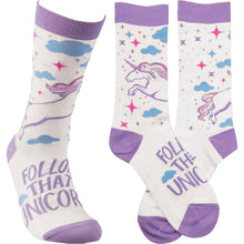 Load image into Gallery viewer, Socks - Follow That Unicorn
