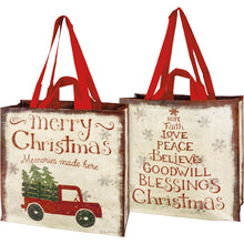 Load image into Gallery viewer, Market Tote - Merry Christmas