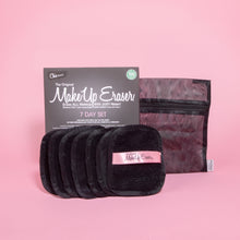 Load image into Gallery viewer, Chic Black 7-Day Set of MakeUp Erasers