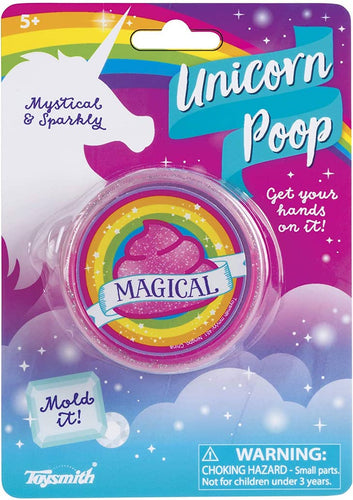 Unicorn Poop, Glittery Pink Putty Poop -  Reusable