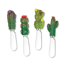 Load image into Gallery viewer, 4-Piece Cactus Cheese Spreaders Set