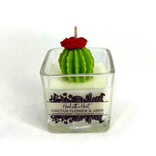 Load image into Gallery viewer, Cactus Flower & Jade Soy Wax Candle - Barrel 2.5oz