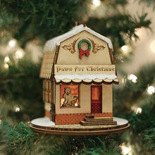 Load image into Gallery viewer, Paws For Christmas Pet Shop Ginger Cottage Ornament
