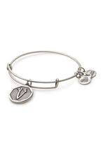 Load image into Gallery viewer, Alex and Ani Initial V Bangle Silver
