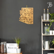 Load image into Gallery viewer, Arizona Etched Bamboo Cutting and Serving Board