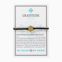Load image into Gallery viewer, Gratitude Blessing Bracelet - Silver Medal
