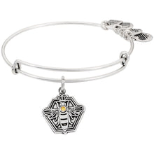 Load image into Gallery viewer, Queen Bee Charm Bangle Rafaelian Silver
