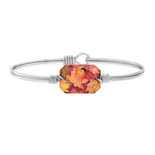 Load image into Gallery viewer, Fall Leaves Bangle Bracelet