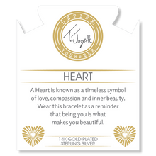 Load image into Gallery viewer, Gold Collection - Madagascar Quartz Stone Bracelet with Heart Opal Gold Charm