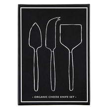 Load image into Gallery viewer, Organic Cheese Knife Set - Black Matte Box