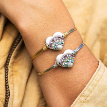 Load image into Gallery viewer, Heart Bangle Bangle Bracelet