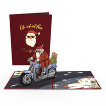 Load image into Gallery viewer, Santa Biker 3D Lovepop Card