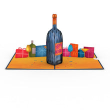Load image into Gallery viewer, Vintage Wine Birthday Pop Up Card