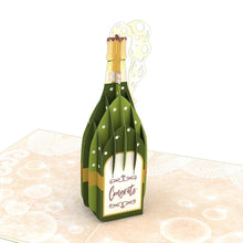 Load image into Gallery viewer, Here's to You Champagne 3D card
