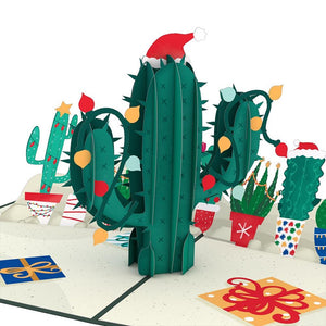 Holiday Cactus Lovepop card