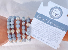 Load image into Gallery viewer, Blue Quartzite and Moonstone Local Love Bracelet