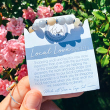 Load image into Gallery viewer, Blue Quartzite and Moonstone Local Love Bracelet