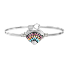 Load image into Gallery viewer, Heart Bangle Bangle Bracelet