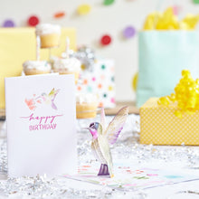 Load image into Gallery viewer, Birthday Hummingbird Lovepop Card
