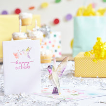 Load image into Gallery viewer, Birthday Hummingbird Lovepop Card