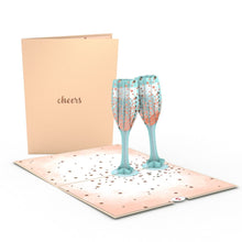 Load image into Gallery viewer, Champagne Toast Lovepop Card

