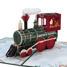 Load image into Gallery viewer, Santa Christmas Train Lovepop Card