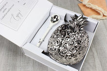 Load image into Gallery viewer, The Silver Pineapple Set - Silver Bowl and Spoon
