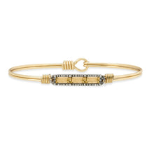 Load image into Gallery viewer, Luca+ Danni Mini Hudson Bangle Bracelet in Autumn - Petite/Brass Tone