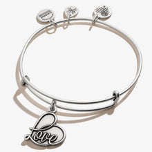 Load image into Gallery viewer, Alex and Ani Love Charm Bangle
