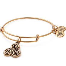 Load image into Gallery viewer, Alex and Ani Triskelion Charm Bangle