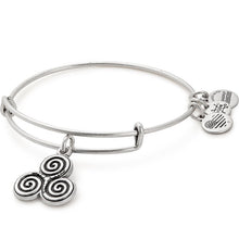 Load image into Gallery viewer, Alex and Ani Triskelion Charm Bangle