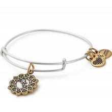 Load image into Gallery viewer, Alex and Ani Virgo Two Tone Charm Bangle