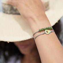 Load image into Gallery viewer, Jade Energy Stone Bangle Bracelet - Stone of Prosperity