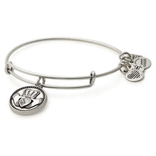 Load image into Gallery viewer, Alex and Ani Claddagh Charm Bangle