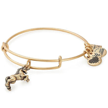 Load image into Gallery viewer, Alex and Ani Unicorn Charm Bangle