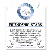 Load image into Gallery viewer, Australian Agate Stone Bracelet with Friendship Stars Sterling Silver Charm