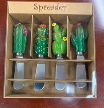 Load image into Gallery viewer, 4-Piece Cactus Cheese Spreaders Set