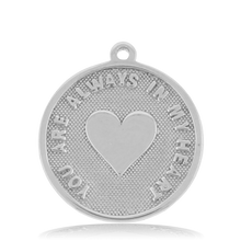 Load image into Gallery viewer, Blue Quartzite Stone Bracelet with Always in My Heart Sterling Silver Charm