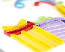 Load image into Gallery viewer, Quilled Birthday Champagne Greeting Card