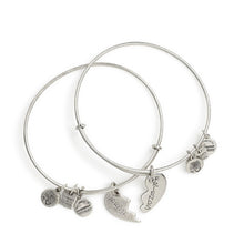 Load image into Gallery viewer, Best Friends Set of 2 Heart Bangles Bracelets