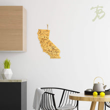 Load image into Gallery viewer, California Etched Bamboo Cutting and Serving Board