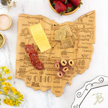 Load image into Gallery viewer, Ohio Etched Bamboo Cutting and Serving Board