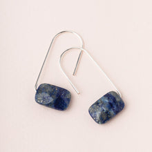 Load image into Gallery viewer, Floating Stone Earring - Lapis/Silver
