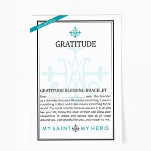 Gratitude Blessing Bracelet - Silver Medal