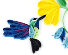 Load image into Gallery viewer, Quilled Birthday Hummingbird Card