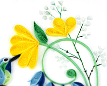 Load image into Gallery viewer, Quilled Birthday Hummingbird Card