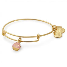 Load image into Gallery viewer, Cupcake Charm Bangle Bracelet 
