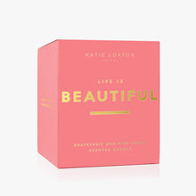 Load image into Gallery viewer, Life is Beautiful Candle - Grapefruit and Pink Peony